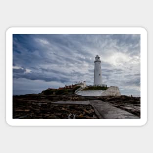 St. Mary's Island and Lighthouse Sticker